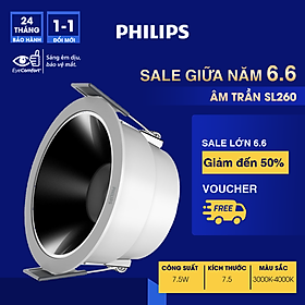 Mua Bộ đèn chiếu điểm Philips SL260 RD 7.5W ánh sáng vàng  trung tính - Phong Cách và Ánh Sáng Cao Cấp