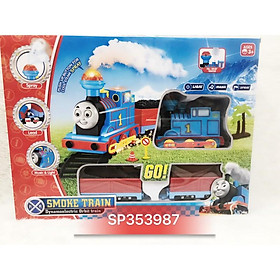 HỘP ĐƯỜNG RAY XE LỬA PIN KHÓI THOMAS CHỞ CỦI VÀ THAN NHẠC ĐÈN (Smoke Train Paradise), 89010 (Hộp)- SP352987