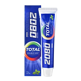 Kem đánh răng 2080 Total Green Mint Hàn Quốc bảo vệ răng nướu toàn diện, trắng răng, sạch mảng bám 120gr
