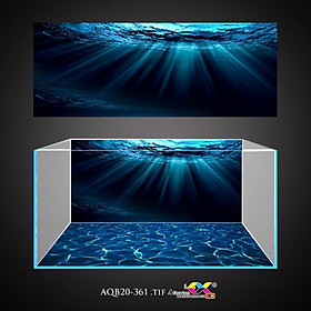 Tranh 3D Koifish, Tranh Dán Bể Cá, Biển ngầm , in tranh theo kích thước yêu cầu
