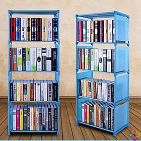 Mua Kệ Sách Lắp Ghép 4 Tầng Khung Inox 4 Tầng  Chắc Chắn Đa Năng