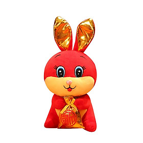 Rabbit Stuffed Animal Doll Toy Cartoon Ornament for Office Home