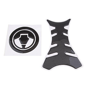 Carbon Fiber Gas Fuel Tank Pad Protector Stickers Decals for Yamaha