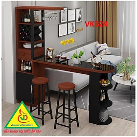 Mua Quầy bar mini kết hợp tủ rượu VKB024 ( không kèm ghế) - Nội thất lắp ráp Viendong Adv