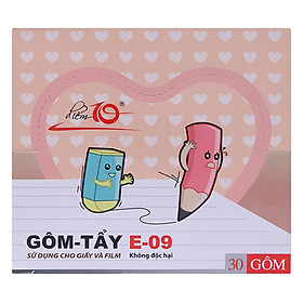 Hộp 30 Gôm Thiên Long E-09