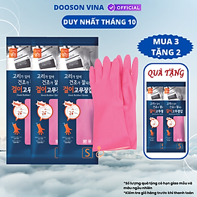 Mua Mua 3 Tặng 2 Đôi Găng Tay Cao Su Tự Nhiên Hàn Quốc Có Móc 31cm