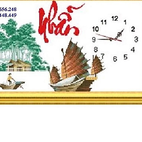 Mua Tranh thêu chữ thập đồng hồ chữ Nhẫn 222858 (chưa thêu)
