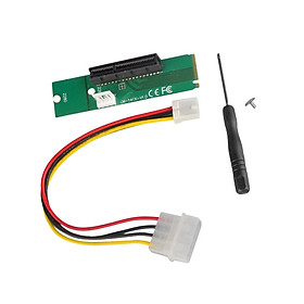 NGFF M.2 to Pci-E PCI Express 4x 1x Slot Riser Card Adapter with 4 Pin Power Cable Premium ,2 Screw Holes 2260/2280 Available Accessories