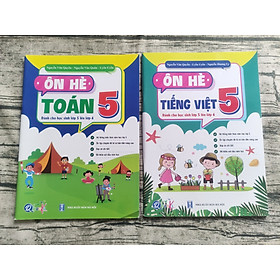 Combo Ôn Hè Toán Và Tiếng Việt 5 - Chương Trình Mới - Dành cho học sinh lớp 5 lên 6 (2 cuốn)