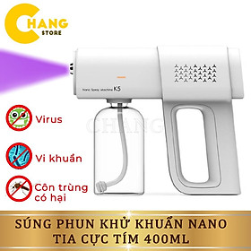 Mua Súng Phun Khử khuẩn Cầm Tay NANO  Máy Xịt Khử Khuẩn Tia Cực Tím 400ml Thế Hệ Mới