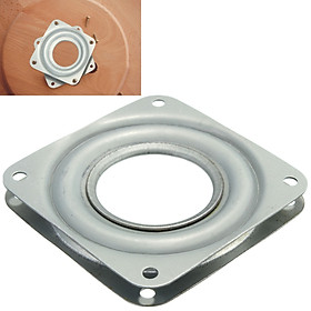 Heavy Duty Metal Bearing Rotating Swivel Turntable Plate TV Rack Desk Lazy Susan Square 3 inch