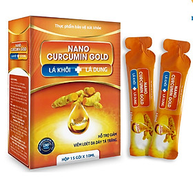 Thực Phẩm Chức Năng Hỗ Trợ Giảm Viêm Loét Dạ Dày Tá Tràng NANO CURCUMIN GOLD (Hộp 15 Gói x 10ml)