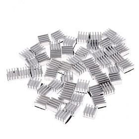 2x50Pcs  Aluminum Heat Sink Cooling Fin for LED Power Chip 8.8x8.8x5mm