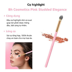 Cọ trang điểm, cọ đánh phấn mắt đánh khối highlight trang điểm BH Cosmetics Pink Studded Elegance 05