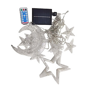 Solar Powered String Lights Pendant Lamp Remote Control for New Year Yard