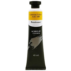 Tuýp Màu Acrylic 45 ml - Renaissance 120 - Cadmium Yellow