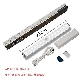 Mua Đèn LED Cảm Biến Chuyển Động Không Dây 21cm Kèm Sạc USB Tiện Dụng Cho Tủ Quần Áo/ Tủ Đồ Dùng