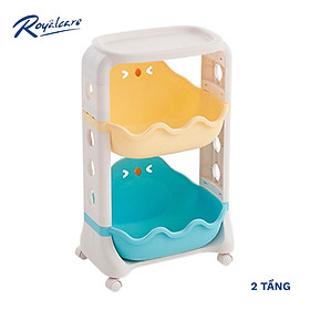 Mua Kệ đựng đồ chơi có bánh xe cho bé 2/3/4 tầng RoyalCare B8106 hình gà con dễ thương