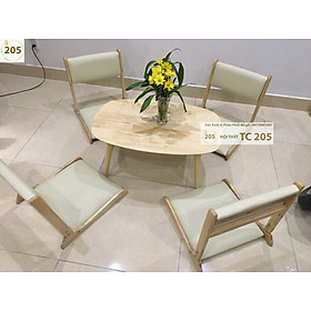Bàn Xếp kiểu Hàn GỖ 100% - TC205 - 530x800x350- Table wood