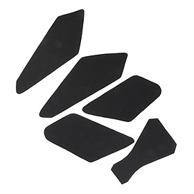 5 Chiếc Xe Máy Xe Tăng Lực Kéo Miếng Lót Da PU Cho Kawasaki Z900, Đen