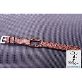 DÂY DA BÒ NÂU VÂN HẠT DÀNH CHO MIBAND - CHÍNH HÃNG RAM LEATHER