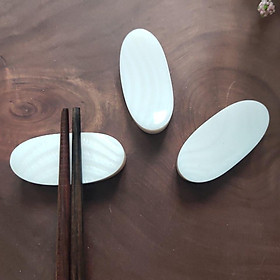 Mua (Bộ 5 Cái) Gác Trai Oval Dài Trắng Thiết Kế Tinh Xảo  Dùng Trong Nhà Hàng  Khách Sạn  Gác Đũa Dùng Trong Gia Đình