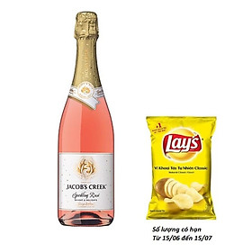 Rượu vang nổ hồng sparkling Jacob's Creek Rose 750ml 11.6% - 13.6% - Không Hộp