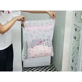Túi lưới giặt quần áo hoa size:50-70cm