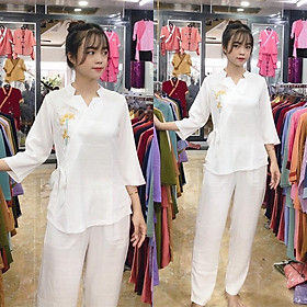 Đồ Lam Đi Chùa # Lục Giác Vải Cao Cấp# Quần Áo Nữ # Đồ Bộ