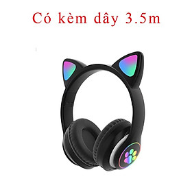 Tai Nghe Mèo bluetooth có mic Headphone Tai Bluetooth 5.0 AKS28 Có Micro Đàm Thoại, Chơi Game. Headphone Phát Sáng, Tai Nghe Mèo Cute Dễ Thương