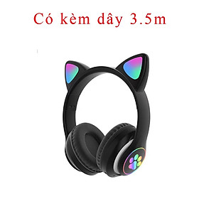 Mua Tai Nghe Mèo bluetooth có mic Headphone Tai Bluetooth 5.0 AKS28 Có Micro Đàm Thoại  Chơi Game. Headphone Phát Sáng  Tai Nghe Mèo Cute Dễ Thương
