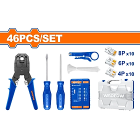 BỘ 46 MÓN DỤNG CỤ SỬA CHỮA VIỄN THÔNG WHS2B46 WADFOW - HÀNG CHÍNH HÃNG