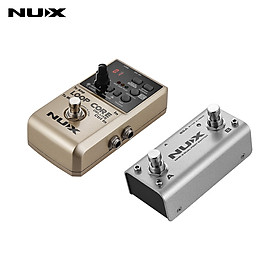 NUX LOOP CORE DELUXE 24-bit Looper Pedal with Dual Footswitch Pedal 8 Hours Recording Time Built-in 40 Drum Rhythms Tap