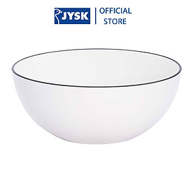 Tô | JYSK nID | sứ trắng bóng viền đen | DK17xC7cm