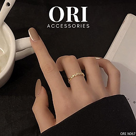 Nhẫn nữ may mắn Freesize Alden tinh tế độc đáo ORI ACCESSORIES N067