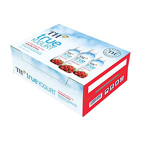 Thùng sữa chua uống tiệt trùng hương dâu tự nhiên 180ml x 48 chai