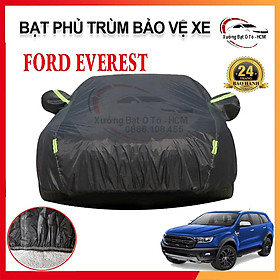 [FORD EVEREST] Bạt Phủ Xe Ô Tô 3 Lớp Chất Liệu Polyester Cao Cấp Cho Xe FORD EVEREST, Bạc Phủ Trùm Bảo Vệ Che Nắng, Chống Nóng, Che Mưa Tuyệt Đối 100%, Bạt Của Xưởng May Theo Kích Cỡ Xe Cam Kết Vừa Xe 100% Và Bảo Hành 2 Năm