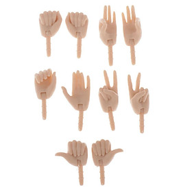 1/6 Doll Hands for   Jointed Doll Body Replacement DIY Accessory