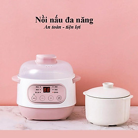 Nồi nấu cháo- đồ ăn dặm cho bé- hầm, hấp cách thủy, nấu cháo đa năng - Cực tiện lợi