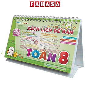 Sách - Sách Lịch Để Bàn - Tra Cứu Nhanh Kiến Thức Hàng Ngày - Toán 8 - Nhà Xuất Bản Tri Thức