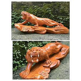 Mua Tượng con hổ bằng gỗ hương đá  kt 50×20×12cm