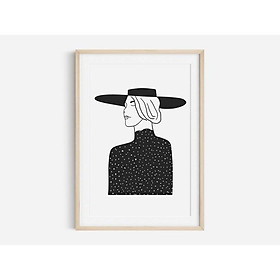 Mua Tranh treo tường | Tranh nghệ thuật trừu tượng - Abstract Woman Print Boho Print  Collage Woman  Scandinavian Wall Art