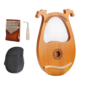 Mua Đàn Lyre 16 dây đàn hạc Lyre Harp IME1390-MS025 Đầy đủ phụ kiện LOẠI 16 DÂY tặng đàn kalimba 17 phím gỗ nguyên khối Mahagony PJLIM72