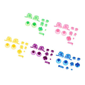 5Pack Replacement ABXYZ Buttons + Thumbsticks Chrome D-pad Mod for Nintendo  NGC Console