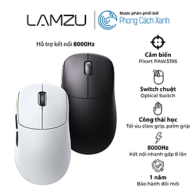 Mua Chuột không dây siêu nhẹ Lamzu Thorn - Hỗ trợ 8KHz - Hàng Chính Hãng