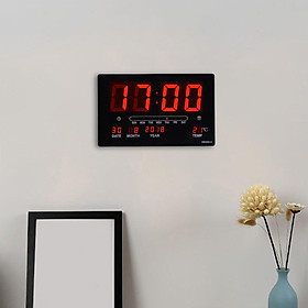 Modern Digital Wall Clock W/ Temperature Housewarming Gift Large Number Display Calendar  Clocks for Bedroom  Decor Fitness
