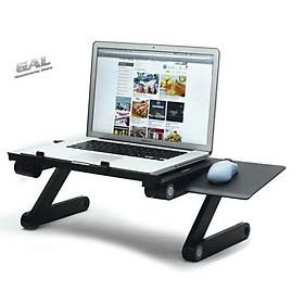 Mua Bàn Để LAPTOP Đa Năng Bằng Nhôm có quạt tản nhiệt sử dụng thoải mái với mọi tư thế