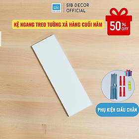 [Tặng phụ kiện khoan tường] Kệ Gắn Tường Spa, Nail, Kệ Sơn Móng SIB Deor Rộng 10cm, Dài 60cm Đến 120cm KT010