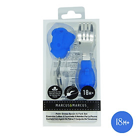 Bộ thìa nĩa tập ăn cho bé Palm Grasp Marcus & Marcus, từ 18 tháng