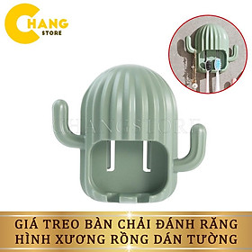 Giá Treo Bàn Chải Đánh Răng, Dụng Cụ Để Đựng Bàn Chải Đánh Răng Hình Cây Xương Rồng